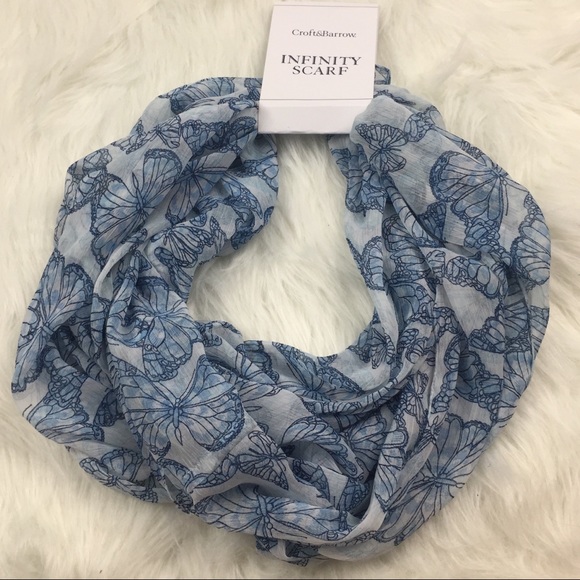 croft & barrow Accessories - NWT Lightweight Butterfly Infinity Scarf